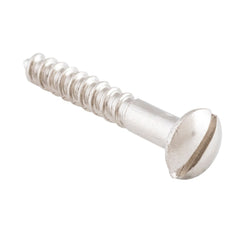 Screw Domed Head Packet 50 Polished Nickel L25 6 Gauge