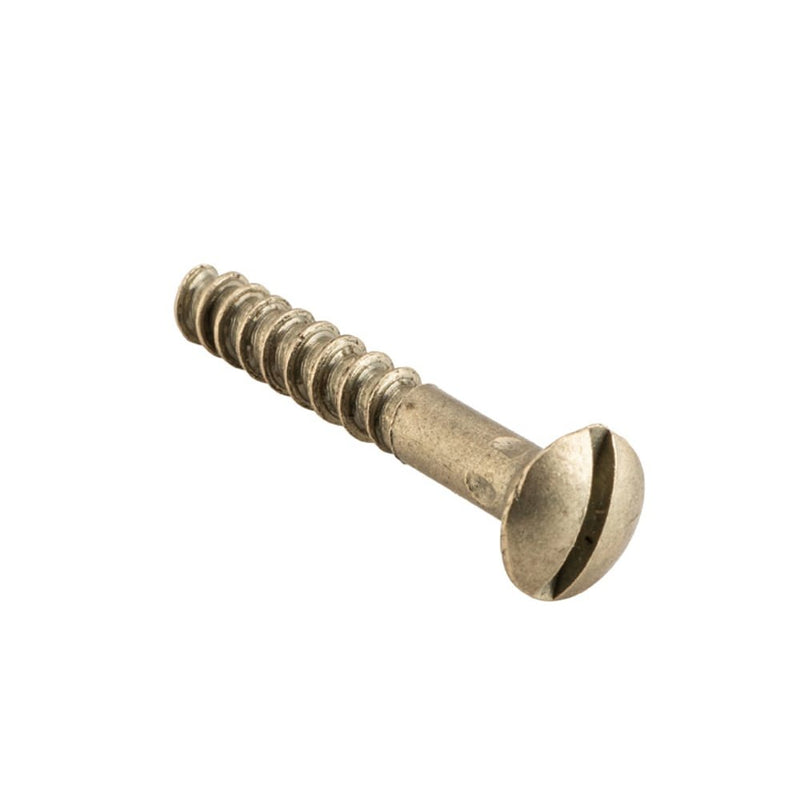 Screw Domed Head Satin Brass 25mm PKT 50