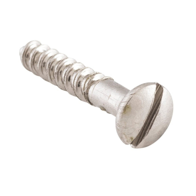 Screw Domed Head Packet 50 Satin Nickel L19 5 Gauge