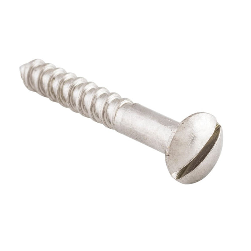 Screw Domed Head Packet 50 Satin Nickel L25 6 Gauge