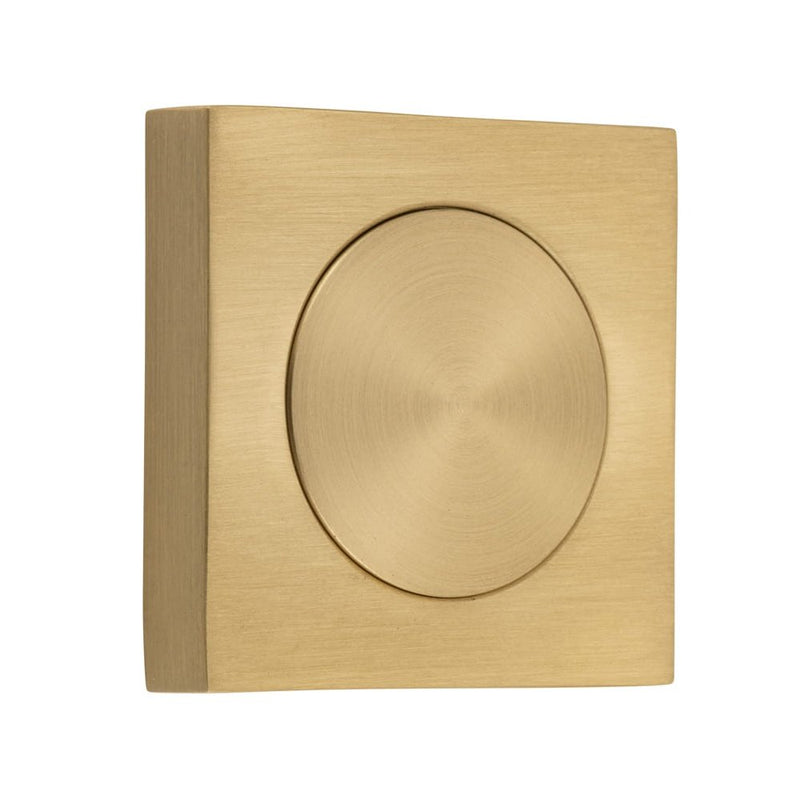 Blank Rose Square Brushed Brass H52xW52xP10mm