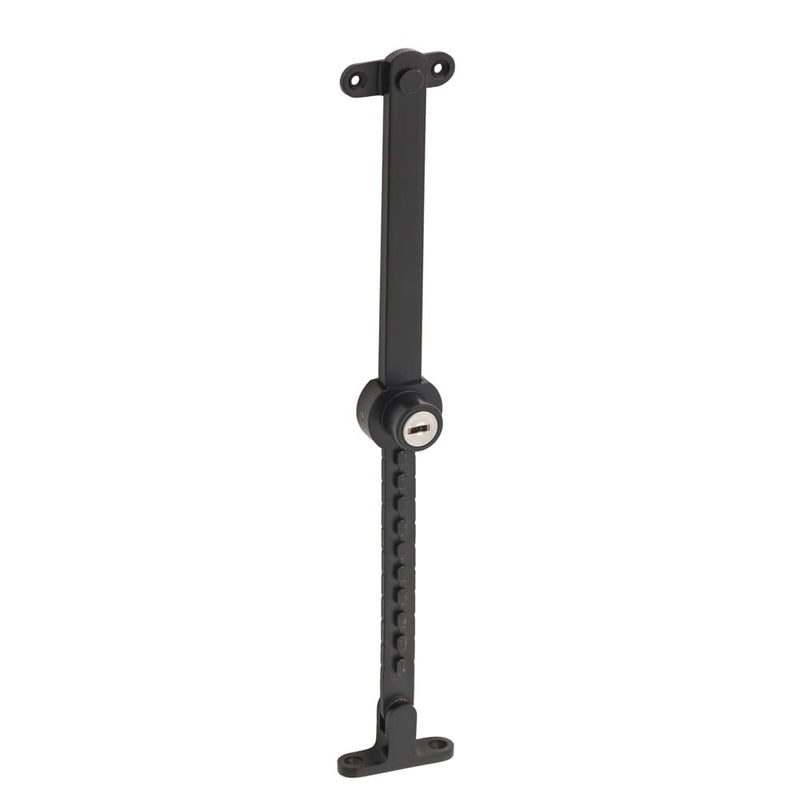 Casement Stay Stainless Steel Telescopic Locking Matt Black