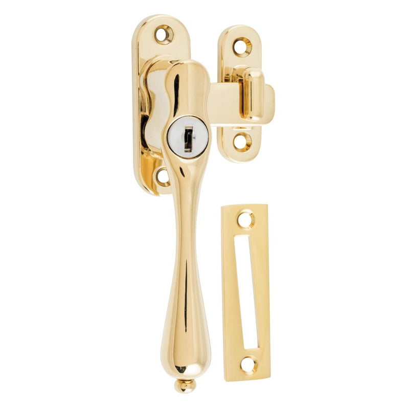 Casement Fastener Locking Teardrop Left Hand Anti-tarnish Brass