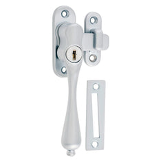 Casement Fastener Locking Teardrop Left Hand Satin Chrome