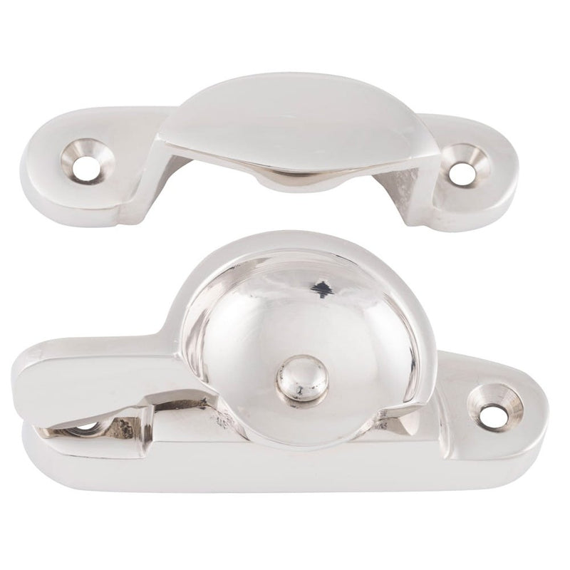 Sash Fastener Narrow Polished Nickel