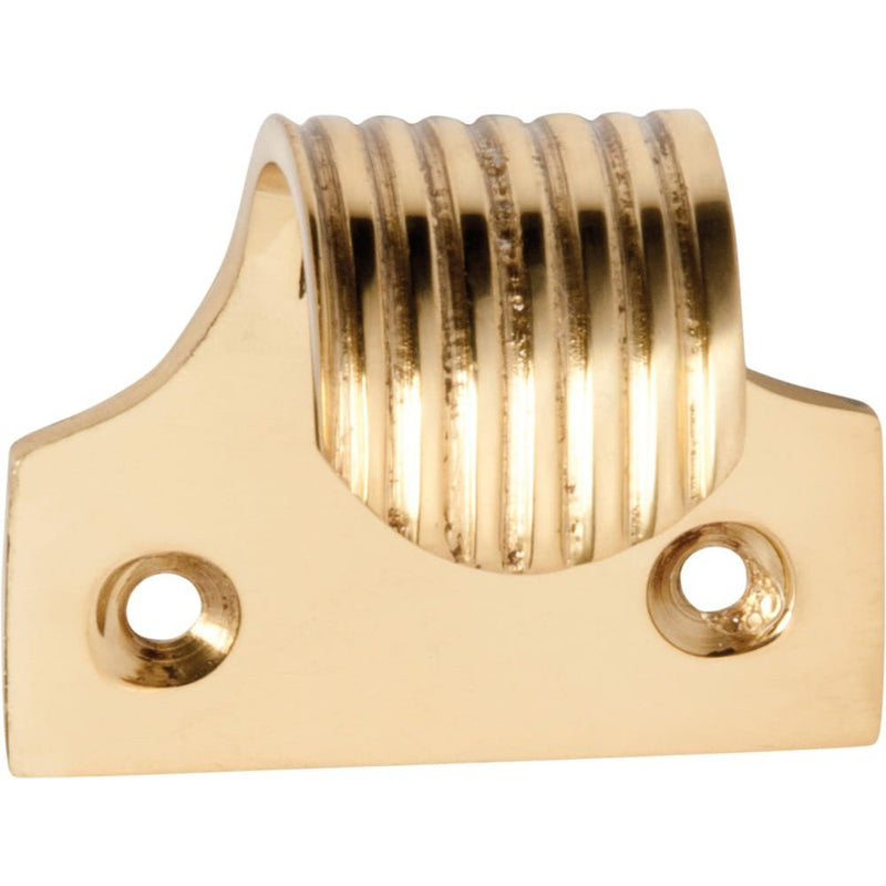 Sash Lift Reeded Polished Brass