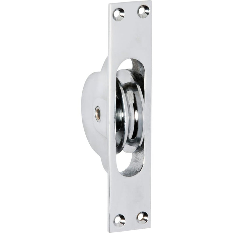 Sash Pulley Chrome Plated