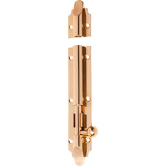 Barrel Bolt Victorian Polished Brass 150mm