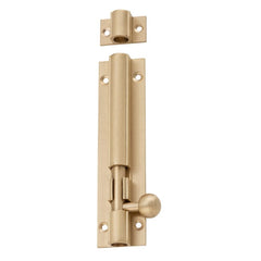 Barrel Bolt Satin Brass 100mm