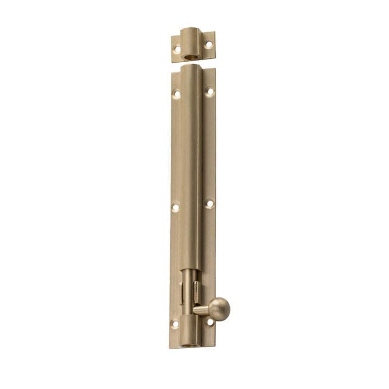 Barrel Bolt Satin Brass 150mm