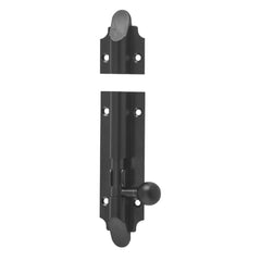 Barrel Bolt Victorian Matt Black 100mm