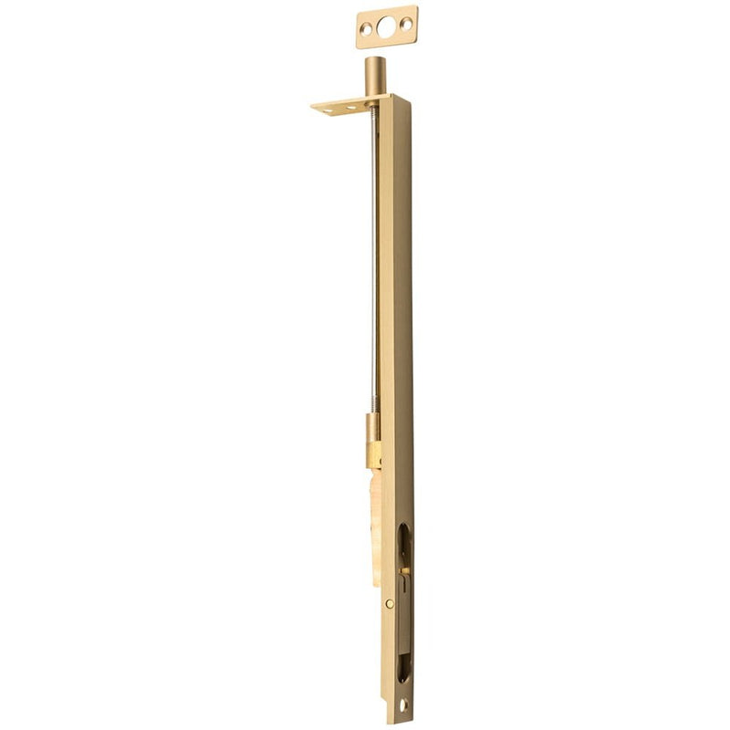 Flush Bolt Satin Brass H300xW19mm