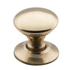 Cupboard Knob Sheet Victorian Polished Brass 19mm