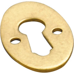 Cupboard Escutcheon Oval Polished Brass H28XW16mm