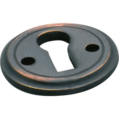 Cupboard Escutcheon Round Antique Copper D23mm