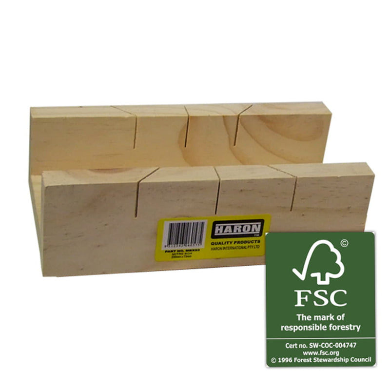Mitre Box Wooden Sml 9 inch