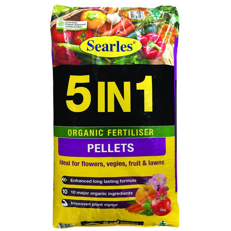 5IN1 Organic Fertiliser Pellets 15kg