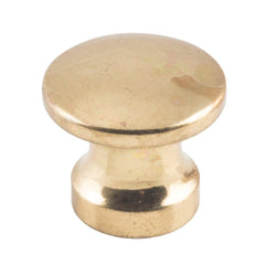 Cupboard Knob Curved Polished Brass 13mm