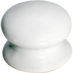 Cupboard Knob White Porcelain Round 50mm