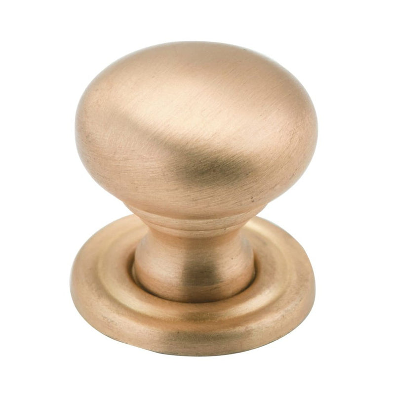 Cupboard Knob Sheet Satin Brass 19mm