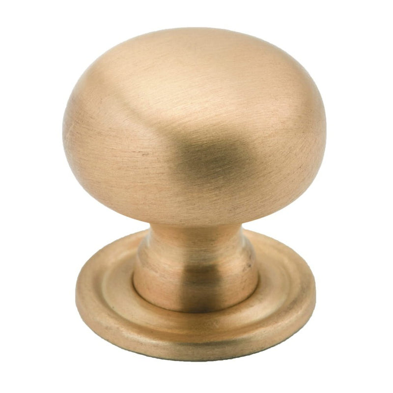 Cupboard Knob Sheet Satin Brass 25mm