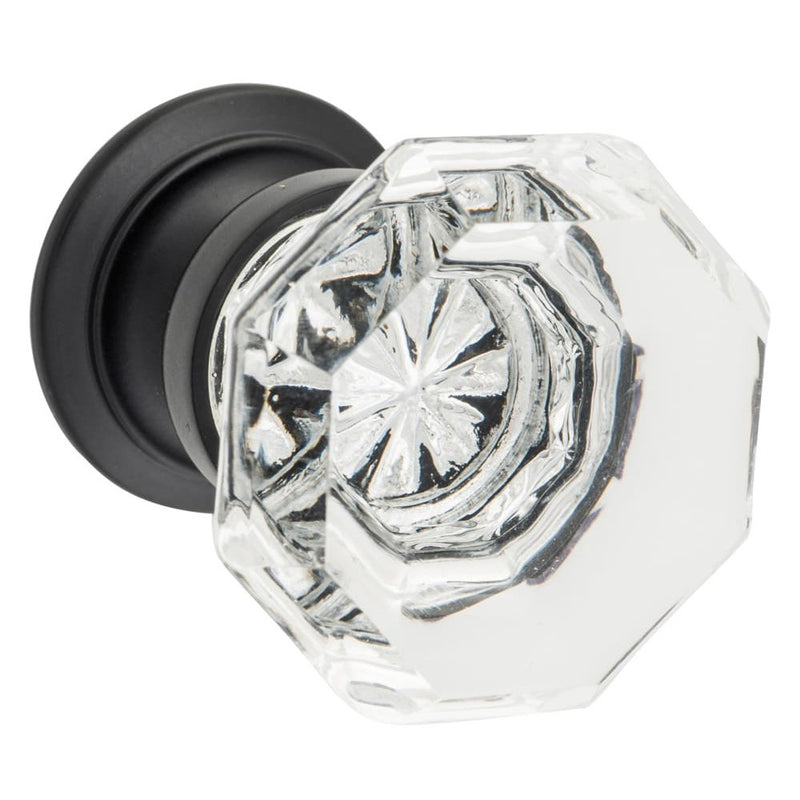 Cupboard Knob Sophia Glass Matt Black 32mm