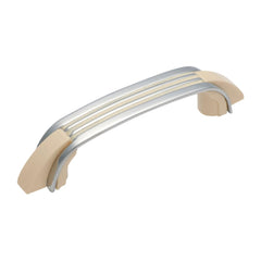 Cabinet Pull Handle Plastic Retro Ivory Chrome L110xW17xP24mm