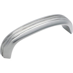 Cabinet Pull Handle Deco Curved Small Chrome Plated