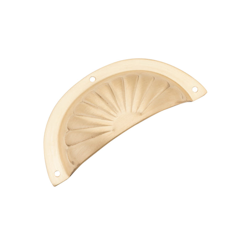 Drawer Pull Sheet Fluted Satin Brass