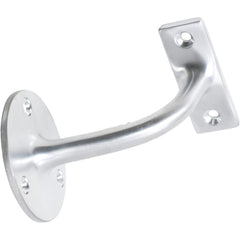 Hand Rail Bracket Satin Chrome P75mm Backplate 56mm