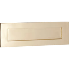 Letter Plate Polished Brass 300 x 100mm