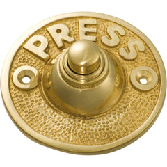 Bell Press Federation Round Polished Brass D63mm