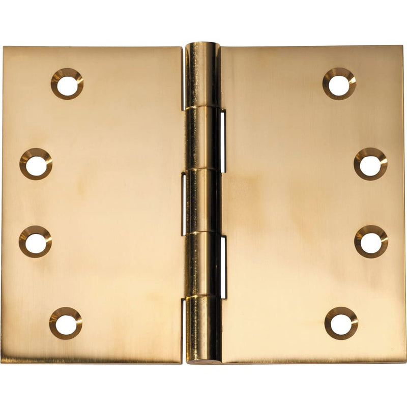 Hinge Broad Butt Polished Brass H100xW125mm