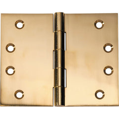 Hinge Broad Butt Polished Brass H100xW125mm