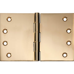 Hinge Broad Butt Polished Brass H100xW150mm