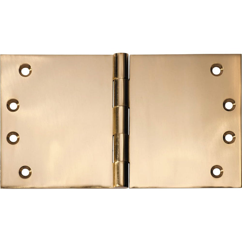 Hinge Broad Butt Polished Brass H100xW175mm