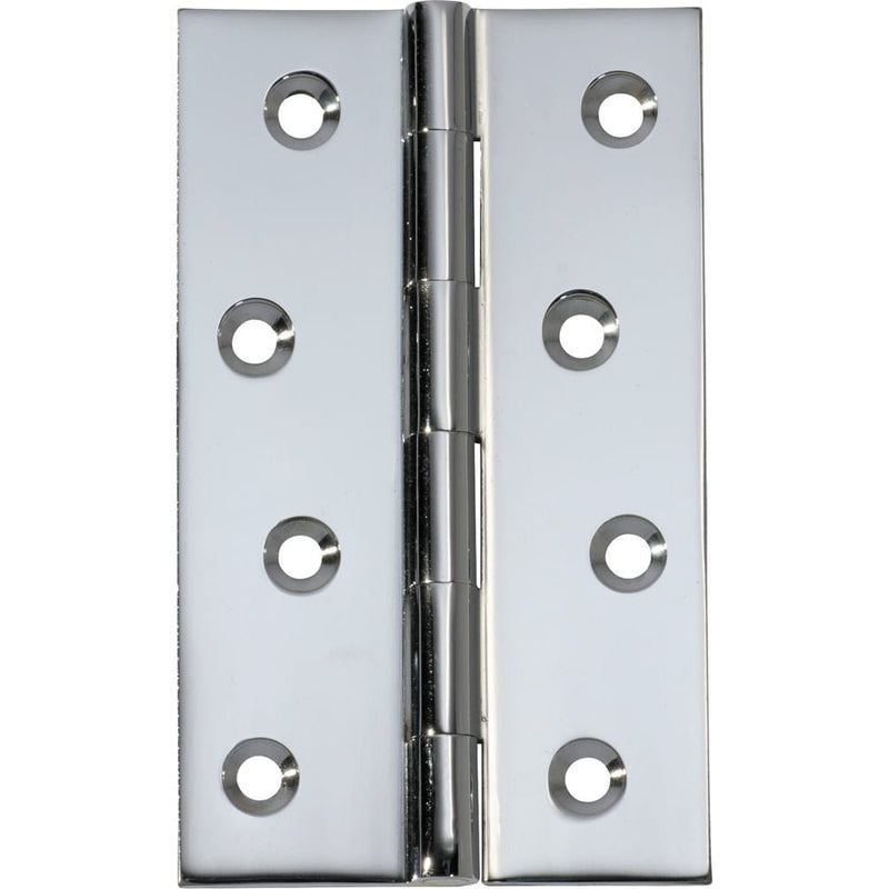 Hinge Fixed Pin Chrome Plated H100xW60mm