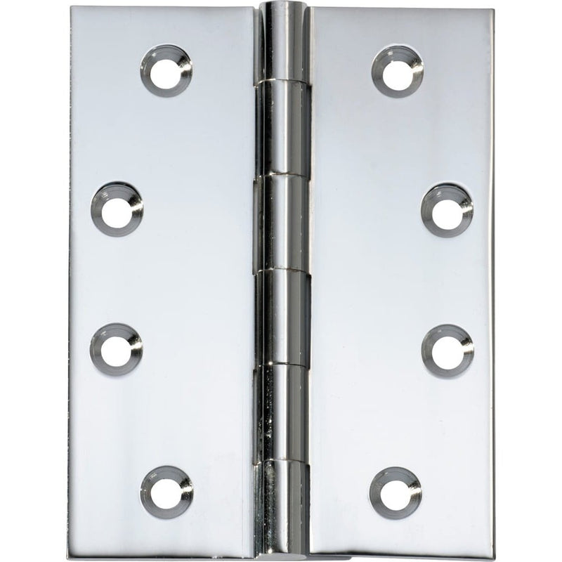 Hinge Fixed Pin Chrome Plated H100xW75mm