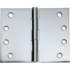 Hinge Broad Butt Chrome Plated H100xW125mm