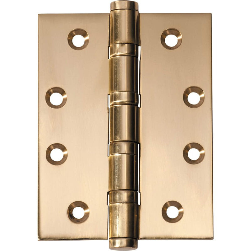 Hinge Ball Bearing Polished Brass H100xW75mm