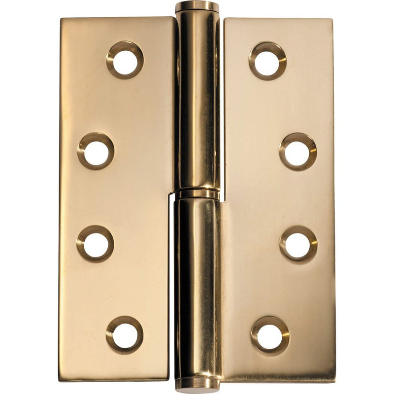 Hinge Lift Off Left Hand Polished Brass H100xW75mm