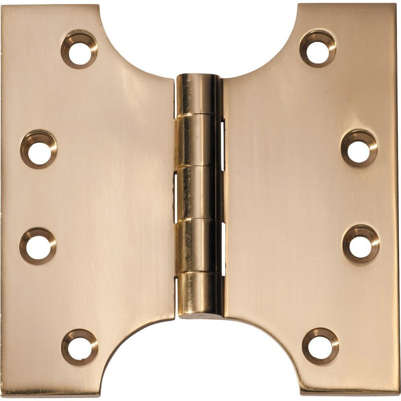 Hinge Parliament Polished Brass H100xW100mm