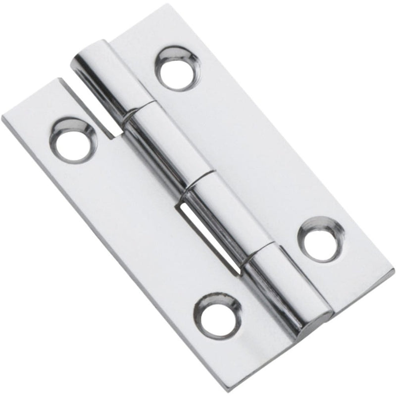 Cabinet Hinge Fixed Pin Chrome Plated H38xW22mm