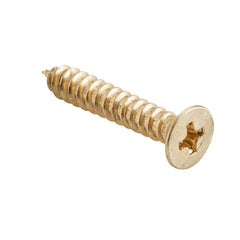 Screw Hinge Packet 50 Satin Brass L25mm 8 Gauge