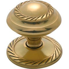 Cupboard Knob Sheet Georgian Polished Brass 32mm