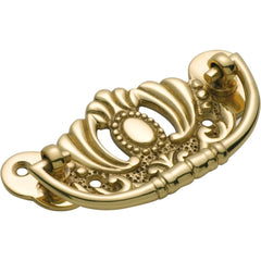 Cabinet Pull Handle Victorian Small Polished Brass