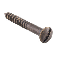 Screw Domed Head Antique Brass 25mm PKT 50