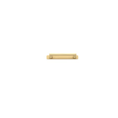 Cabinet Pull Baltimore With Backplate Brushed Brass 128mm