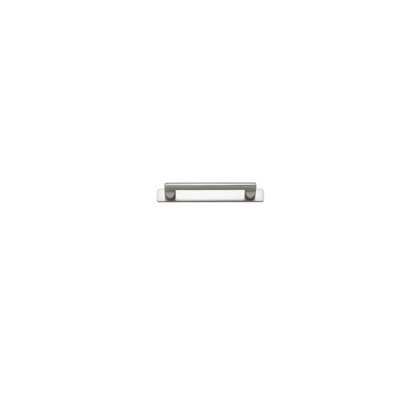 Cabinet Pull Baltimore With Backplate Satin Nickel 128mm