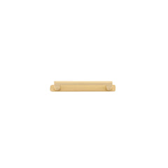 Cabinet Pull Baltimore With Backplate Brushed Brass 160mm